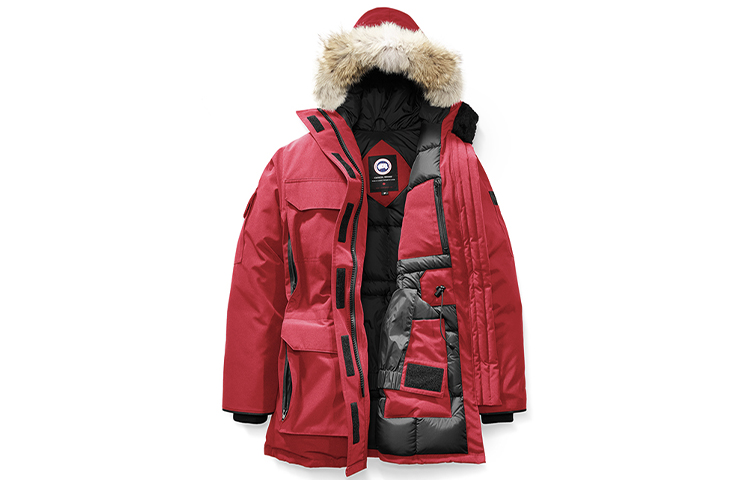 Order (W) Canada Goose Expedition Parka Merah Jaket Musim Sejuk Outerwear Lelaki/Wanita. 4660L-11