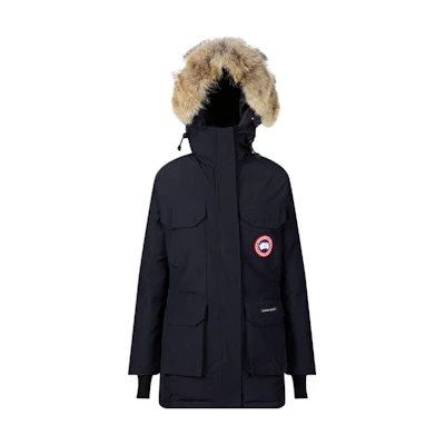 (Women) Canada Goose Expedition Red Label Parka Waterproof Long Down Coat Women Navy 4660L-67