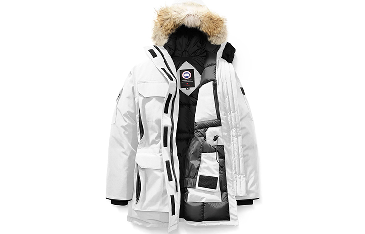 Order (W) Parka Blanca Impermeable Canada Goose Expedition Red Label de Plumas. 4660LA-433