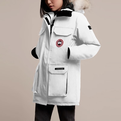 (W) Parka Blanca Impermeable Canada Goose Expedition Red Label de Plumas. 4660LA-433 Details for (W) Parka Blanca Impermeable Canada Goose Expedition Red Label de Plumas. 4660LA-433