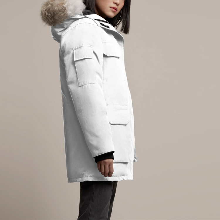 Cheap (W) Parka Blanca Impermeable Canada Goose Expedition Red Label de Plumas. 4660LA-433