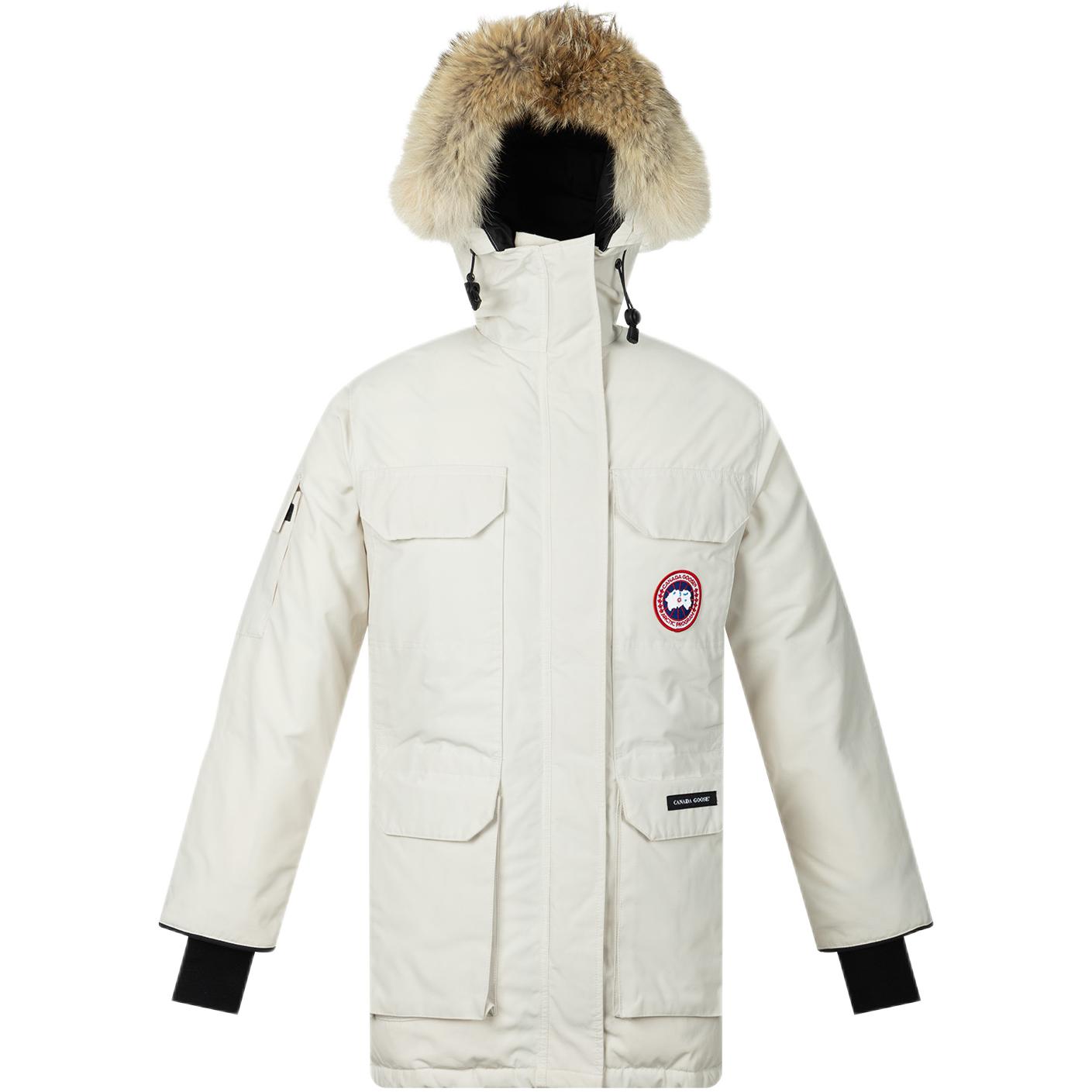 (Women) Canada Goose Expedition Red Label Waterproof Parka - Dawn White 4660L-827