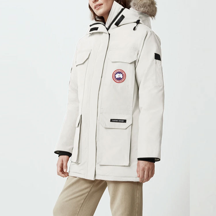 Cheap (W) Canada Goose Expedition Red Label Parka Kalis Air - Putih Dawn 4660L-827