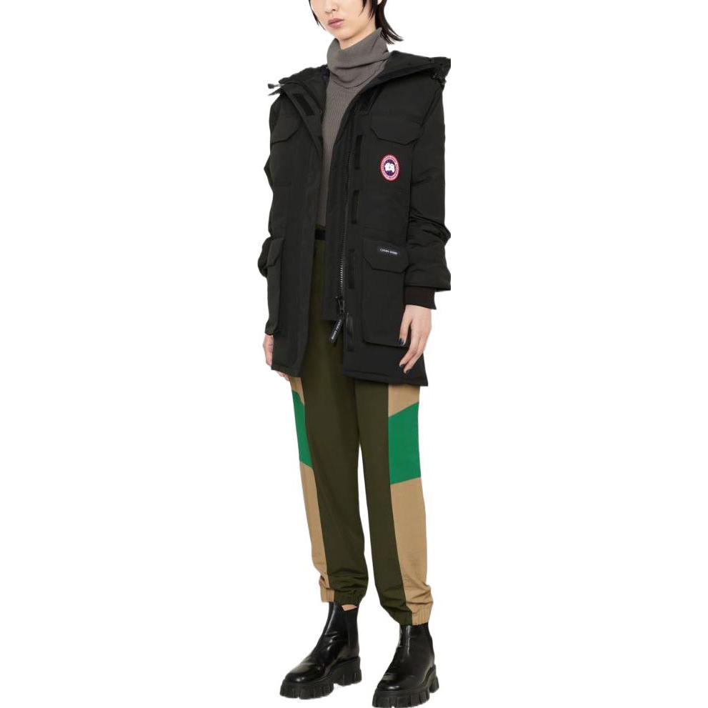 Lookbook (Women) Canada Goose Expedition Series FW22  Black Long Parka Windproof Waterproof Coat. 2051W-61