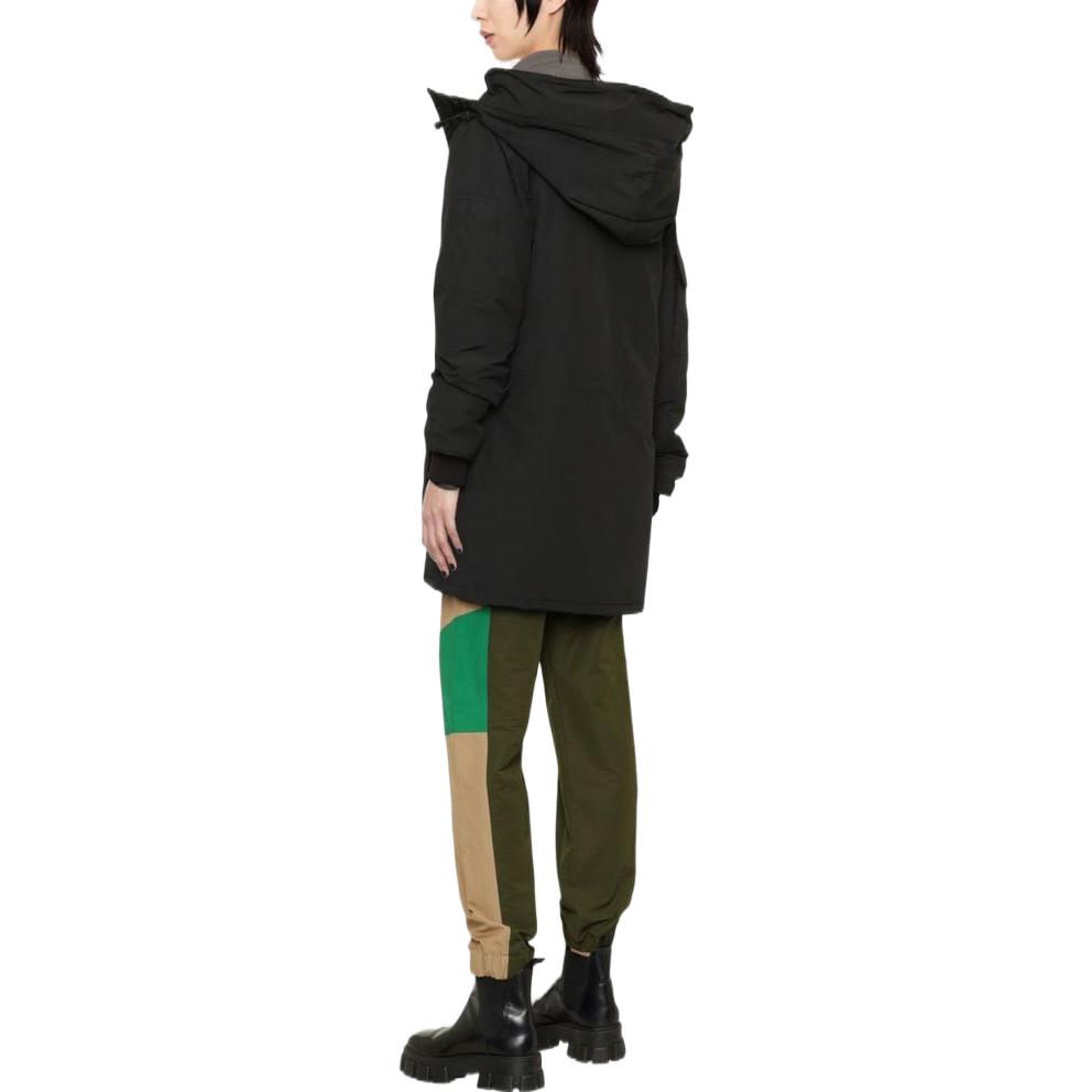 Shop (Women) Canada Goose Expedition Series FW22  Black Long Parka Windproof Waterproof Coat. 2051W-61