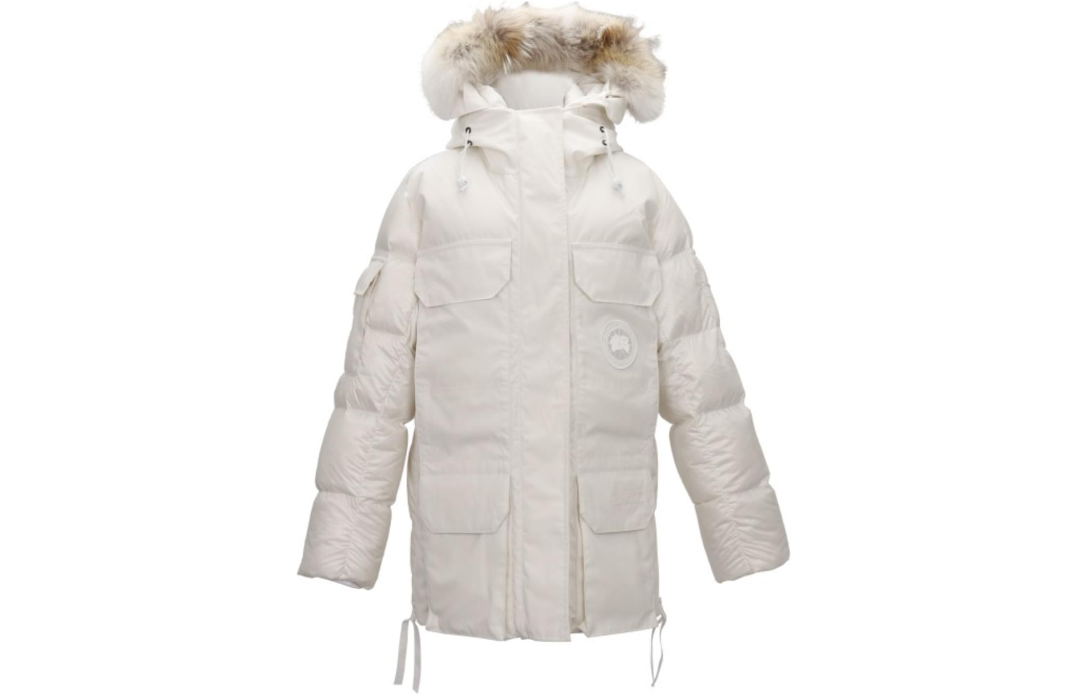 (Women) Canada Goose Expedition SS22  Long Parka Beige - Waterproof with Fur Trim Hood 4660LRF1-99