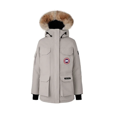(Women) Canada Goose Expedition Waterproof Windproof Winter Parka Jacket Women Grey. 4660LA-432