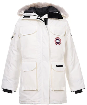 (W) Canada Goose Expedition Wanita Jaket Parka Putih Panjang Sedang Berkerudung. 4660L-25 Buy (W) Canada Goose Expedition Wanita Jaket Parka Putih Panjang Sedang Berkerudung. 4660L-25