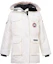 Buy (W) Canada Goose Expedition Wanita Jaket Parka Putih Panjang Sedang Berkerudung. 4660L-25