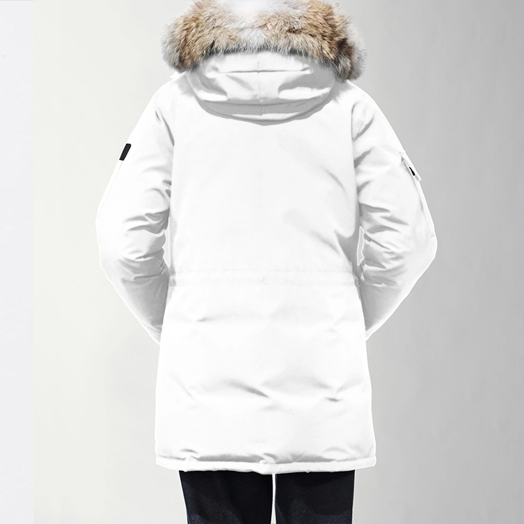 (Women) Canada Goose Expedition Women’s White Mid-Length Hooded Parka Jacket 4660L-25 圖 4