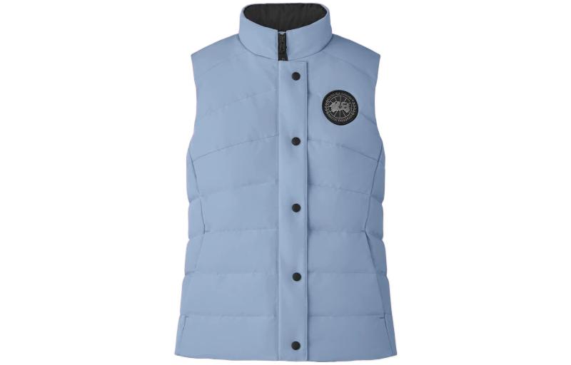 (Women) Canada Goose Freestyle Black Label Waterproof Dawn Blue  Down Vest 2836LB-854