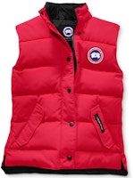 (Women) Canada Goose Freestyle Down-filled Waterproof Vest Red 2832L-11 (Women) Canada Goose Freestyle Down-filled Waterproof Vest Red 2832L-11