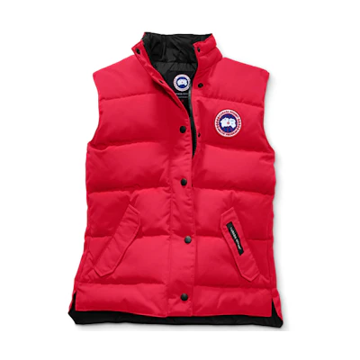 (Women) Canada Goose Freestyle Down-filled Waterproof Vest Red 2832L-11
