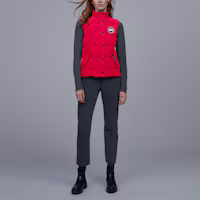 Lookbook (W) 加拿大鵝紅色防水羽絨背心 2832L-11