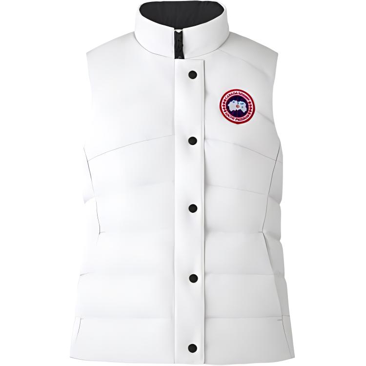 (Women) Canada Goose Freestyle Down Vest Women’s White - Ski Season Collection 2836L-433