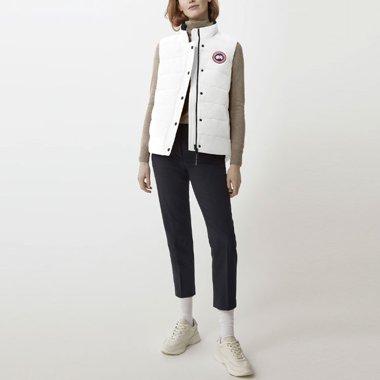 Lookbook (W) 加拿大鵝女款Freestyle羽絨背心白色 - 滑雪季系列 2836L-433