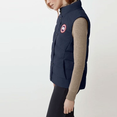 (W) 加拿大鹅 Freestyle FW21 防水羽绒马甲 深海蓝色. 2836L-63 Details for (W) 加拿大鹅 Freestyle FW21 防水羽绒马甲 深海蓝色. 2836L-63