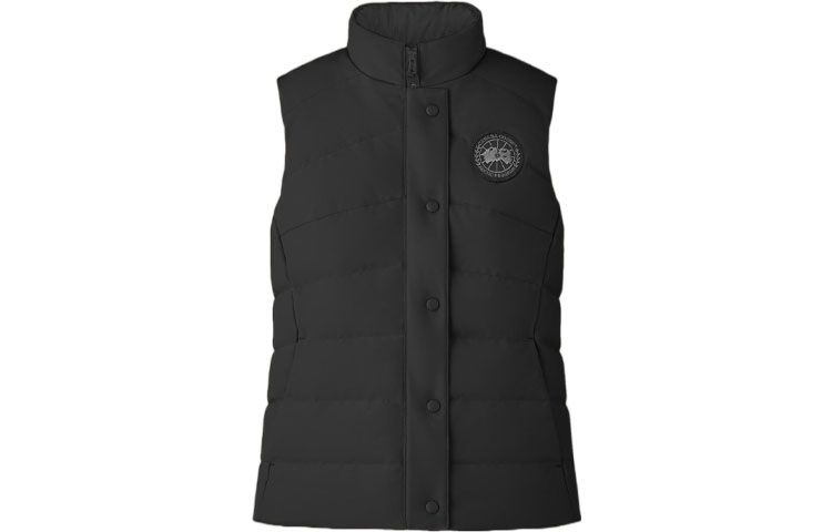 (Women) Canada Goose Freestyle SS22  Black Waterproof Down Vest - Black Label. 2836LB-61
