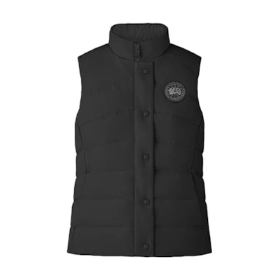 (Women) Canada Goose Freestyle SS22 Black Waterproof Down Vest - Black Label. 2836LB-61