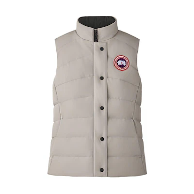 (Women) Canada Goose Freestyle Vest SS21 Waterproof Down - Light Grey. 2836L-432