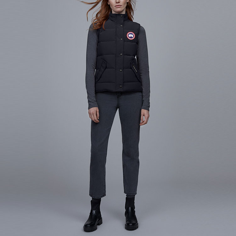 Purchase (W) 加拿大鹅防水羽绒背心海军蓝红标款式 2832L-67