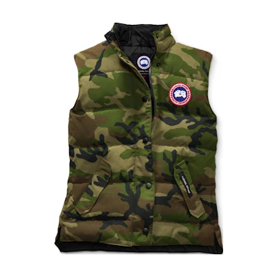 (Women) Canada Goose Freestyle Waterproof Down Vest Women’s Camo. 2832L-316
