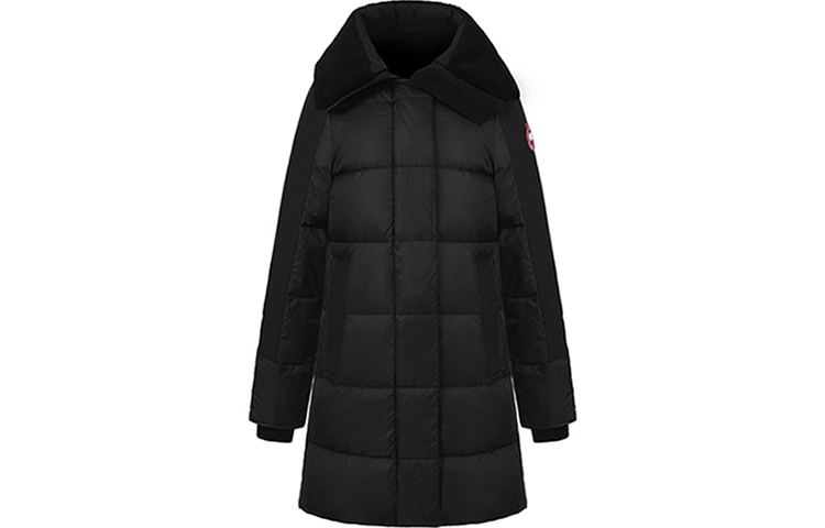 (Women) Canada Goose FW21 Altona Mid-Length Down Jacket Black Winter Coat. 3207L61
