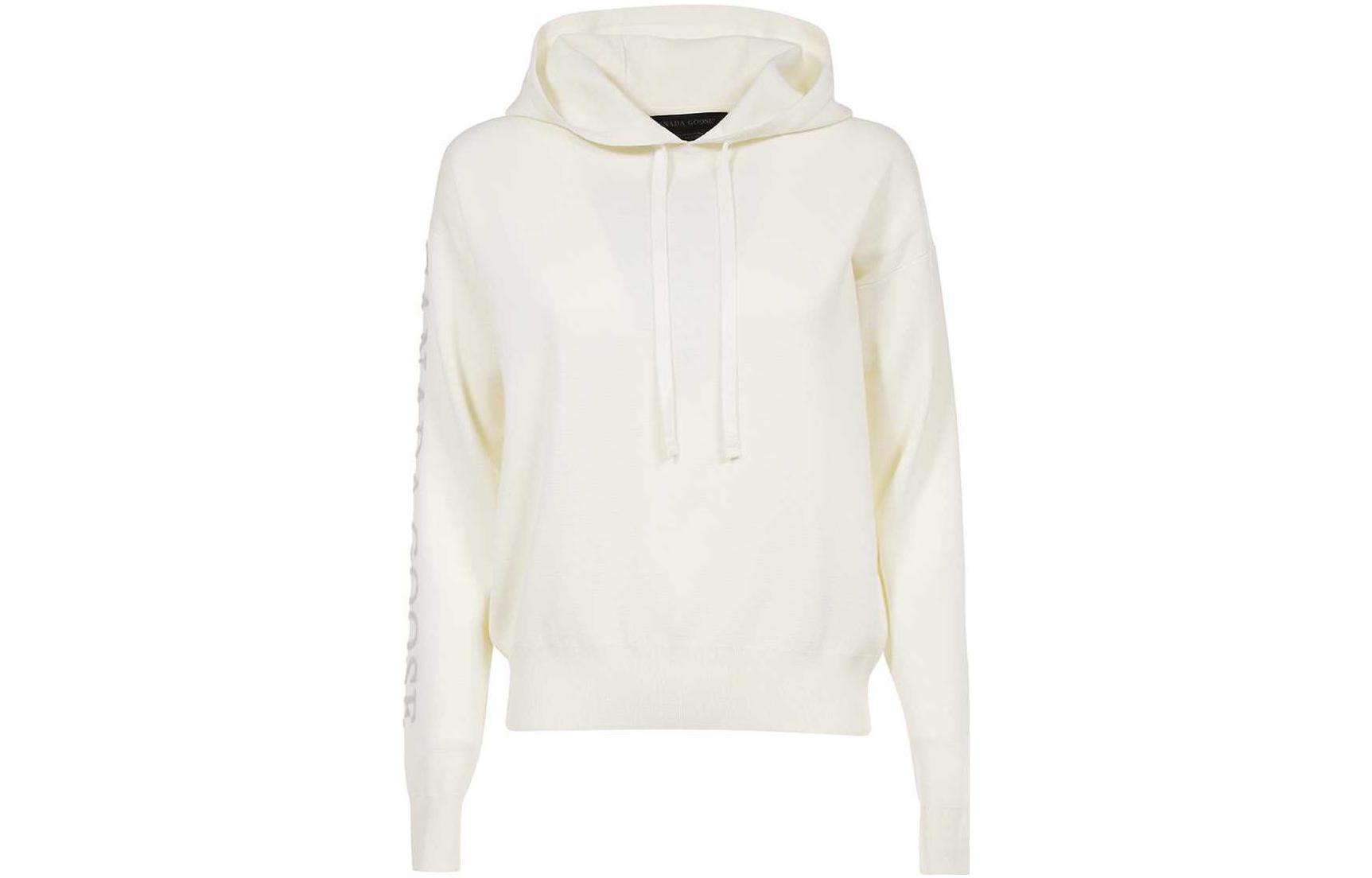 (Women) Canada Goose FW21 Belleville White Hoodie 7025L-467
