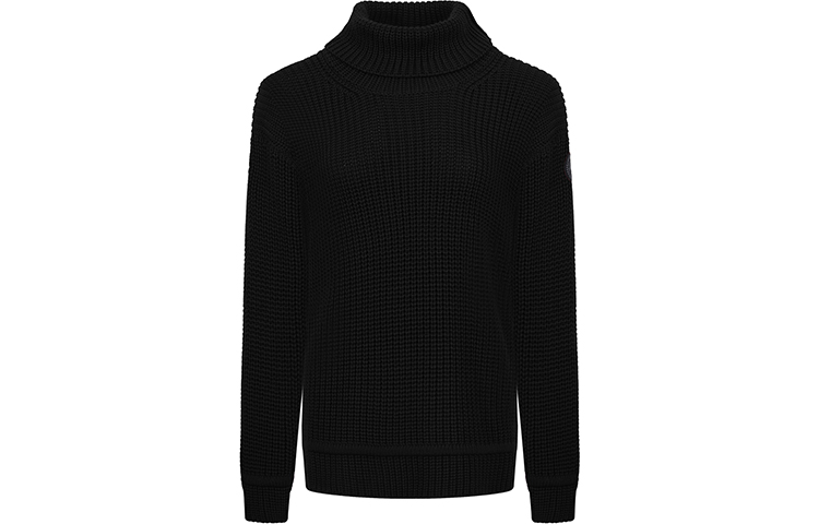 (Women) Canada Goose FW21 Classic Williston Black Wool Turtleneck Sweater 6925L-61