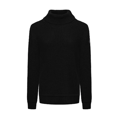 (Women) Canada Goose FW21 Classic Williston Black Wool Turtleneck Sweater 6925L-61