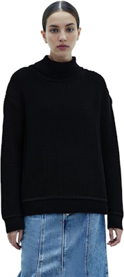 (W) カナダグース FW21 クラシック ウィリストン ブラック ウール タートルネック セーター 6925L-61 Details for (W) カナダグース FW21 クラシック ウィリストン ブラック ウール タートルネック セーター 6925L-61