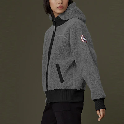 (W) 加拿大鹅2021秋冬Simcoe标志宽松羊毛连帽外套女款灰色 7016L-211 Purchase (W) 加拿大鹅2021秋冬Simcoe标志宽松羊毛连帽外套女款灰色 7016L-211