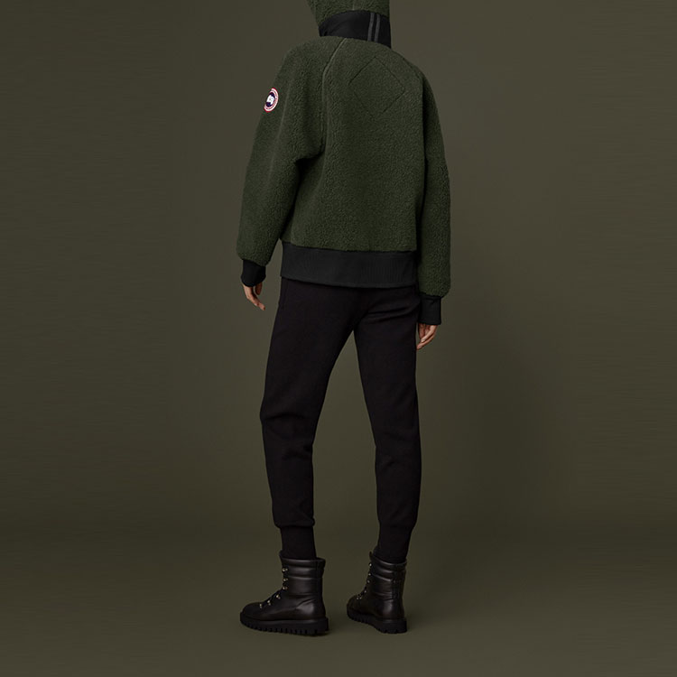 (Women) Canada Goose FW21 Simcoe Oversized Fleece Hoodie Jacket Dark Grey Green 7016L-663 圖 4