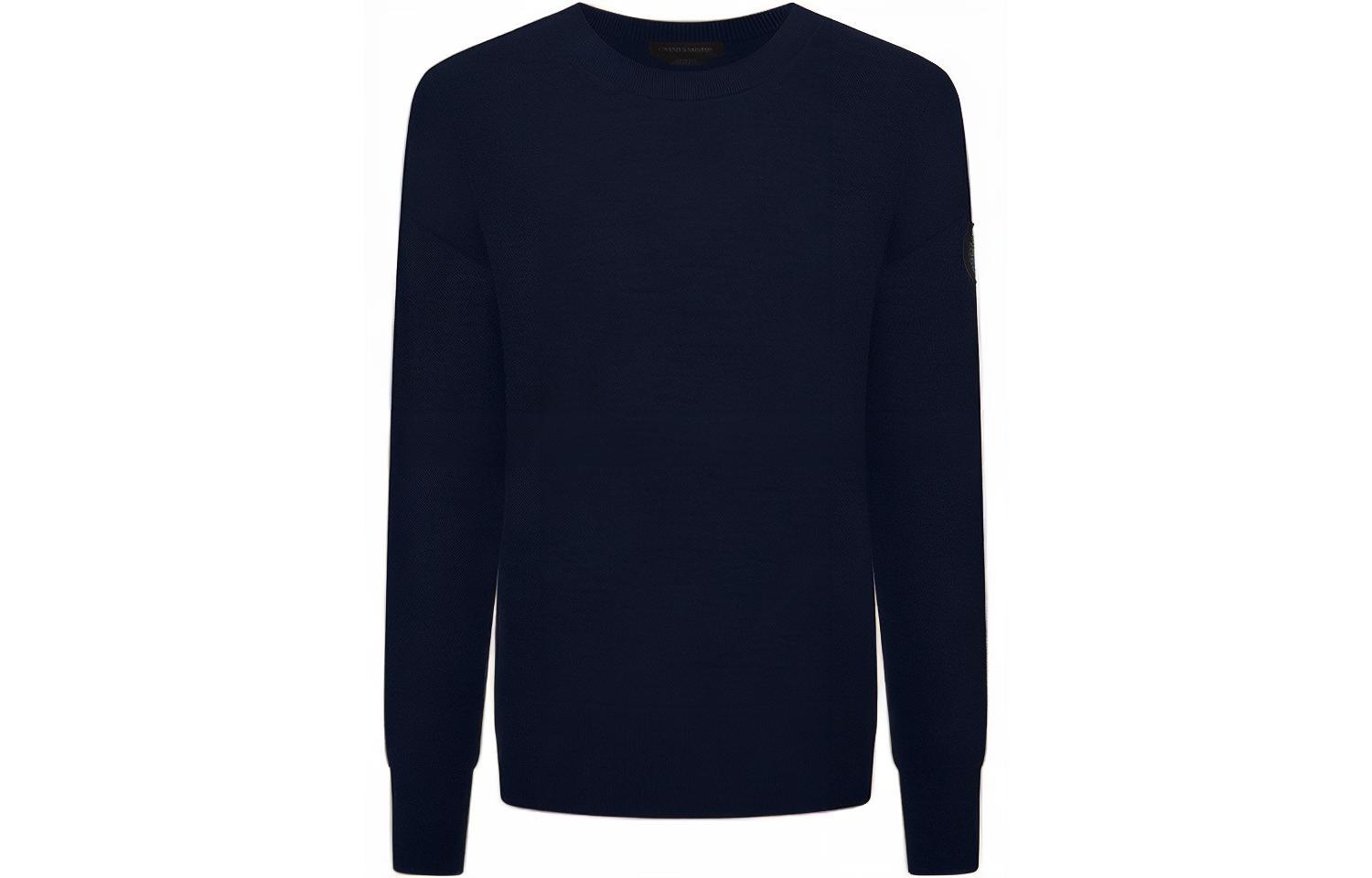 Order (W) カナダグース FW21 ウール プルオーバー クルーネック セーター ブラック 6902L-61