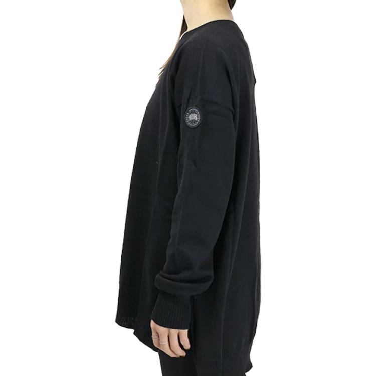 Shop (W) カナダグース FW21 ウール プルオーバー クルーネック セーター ブラック 6902L-61