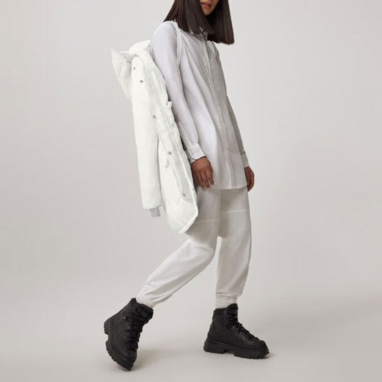 (Women) Canada Goose FW22  Long Down Parka Jacket White 6660W1-99 圖 6