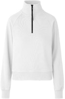 (Women) Canada Goose FW22 Pullover Half-Zip Sweatshirt Heather Grey Silver Birch. 7404W-1342 (Women) Canada Goose FW22 Pullover Half-Zip Sweatshirt Heather Grey Silver Birch. 7404W-1342