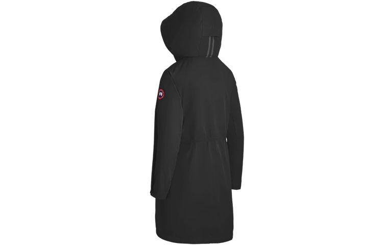 Lookbook (W) 加拿大鵝 FW22 Belcarra 黑色拉鍊連帽外套夾克。 2424L-61