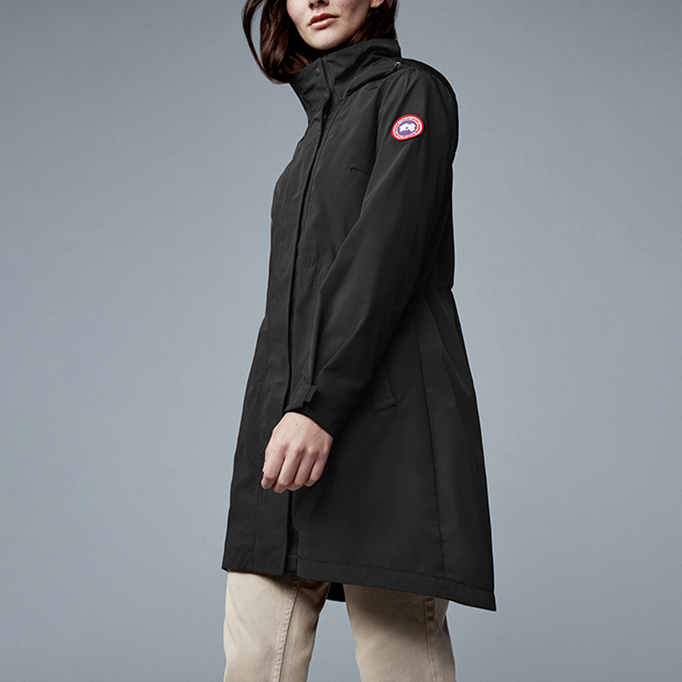 Details for (W) 加拿大鵝 FW22 Belcarra 黑色拉鍊連帽外套夾克。 2424L-61