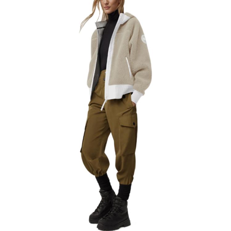 Lookbook (W) 加拿大鹅 FW22 HUMANATURE Simcoe 女士连帽LOGO夹克 雾灰色 7016W2-961