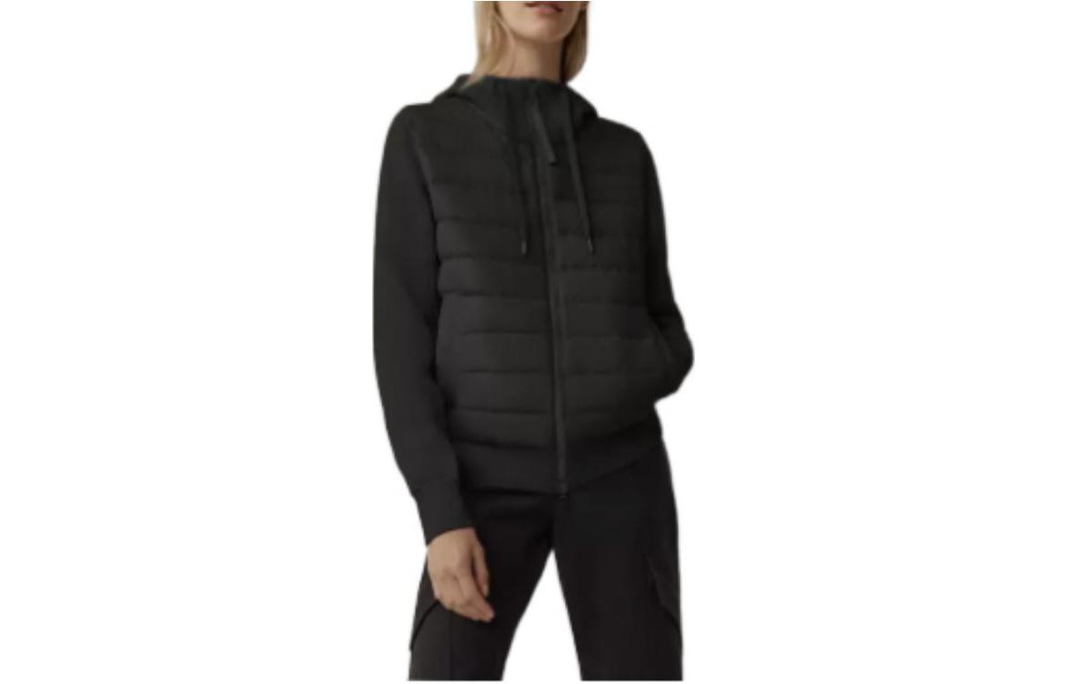 (Women) Canada Goose FW22 HyBridge Logo Hoodie Women’s Black 6840W-61 圖 2