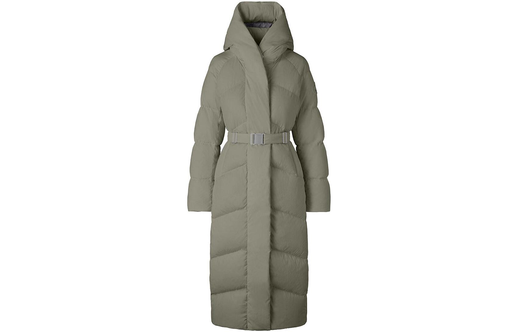 Buy (W) 加拿大鵝 FW22 Marlow 綠色拉鍊連帽羽絨外套 3900W-852