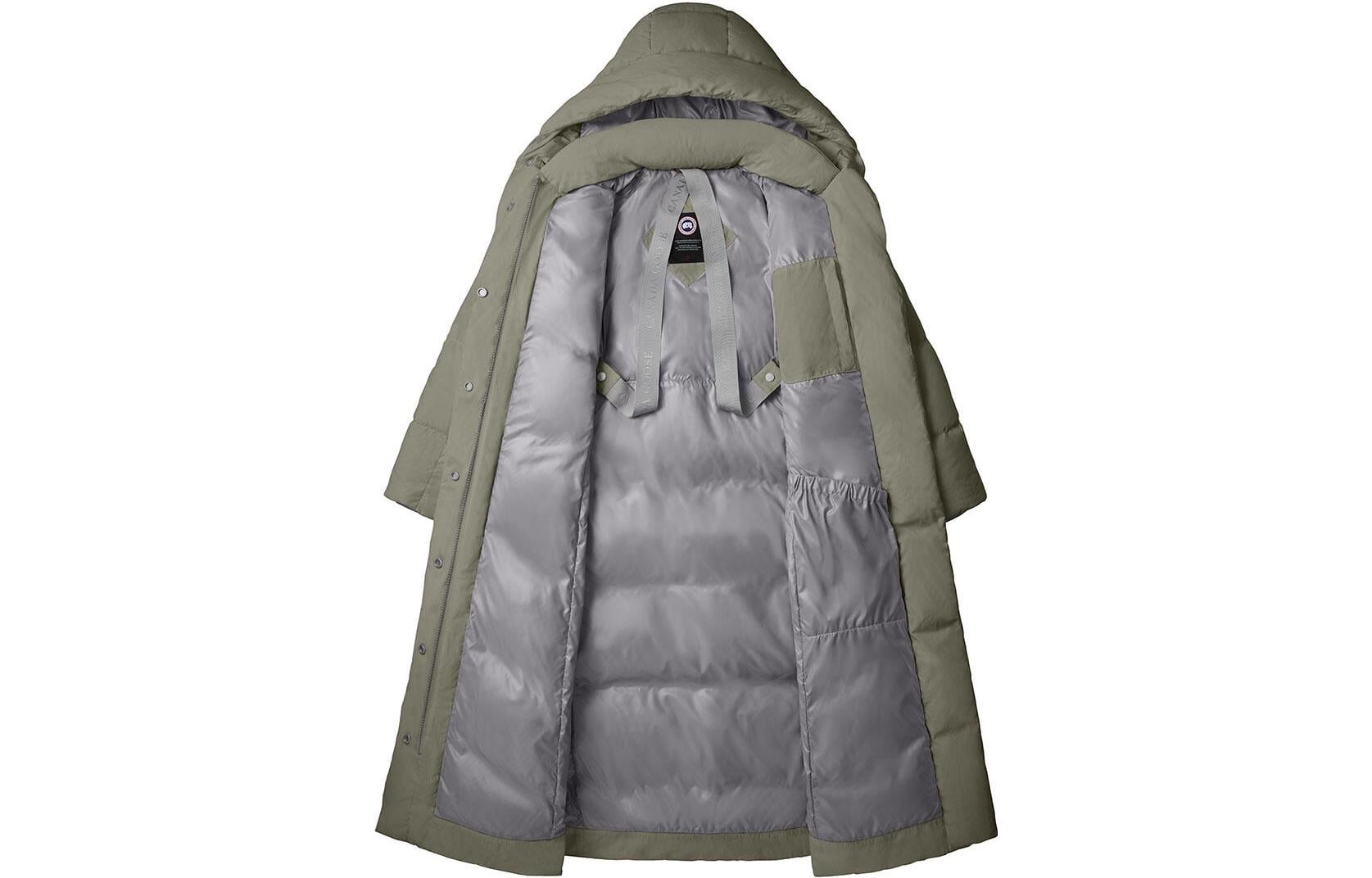 Lookbook (W) 加拿大鵝 FW22 Marlow 綠色拉鍊連帽羽絨外套 3900W-852