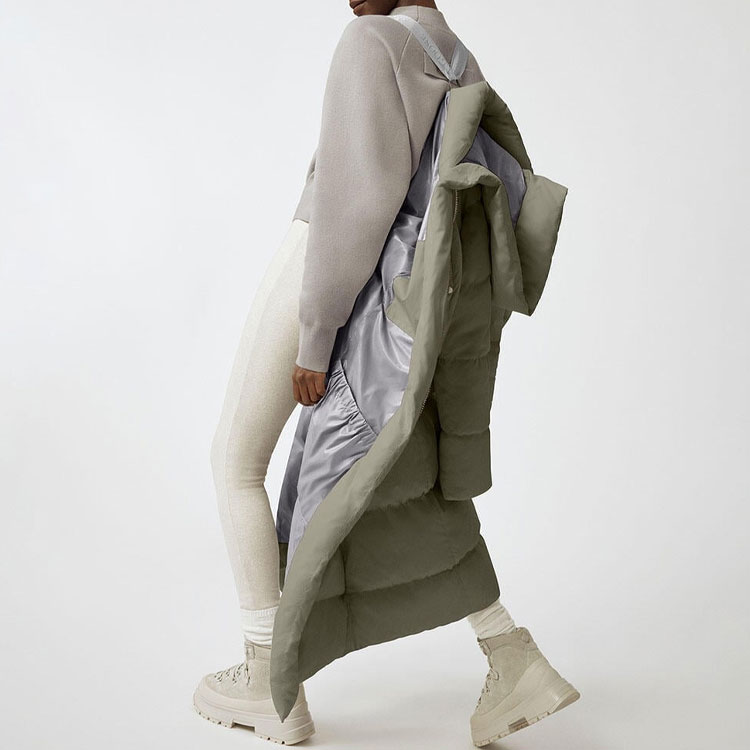 Details for (W) 加拿大鵝 FW22 Marlow 綠色拉鍊連帽羽絨外套 3900W-852