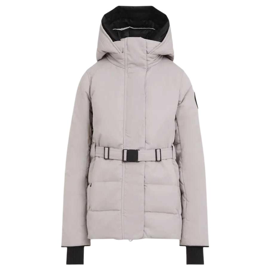 (Women) Canada Goose FW22 McKenna  Grey Short Puffer Parka with Belt and Logo. 3852WB-817