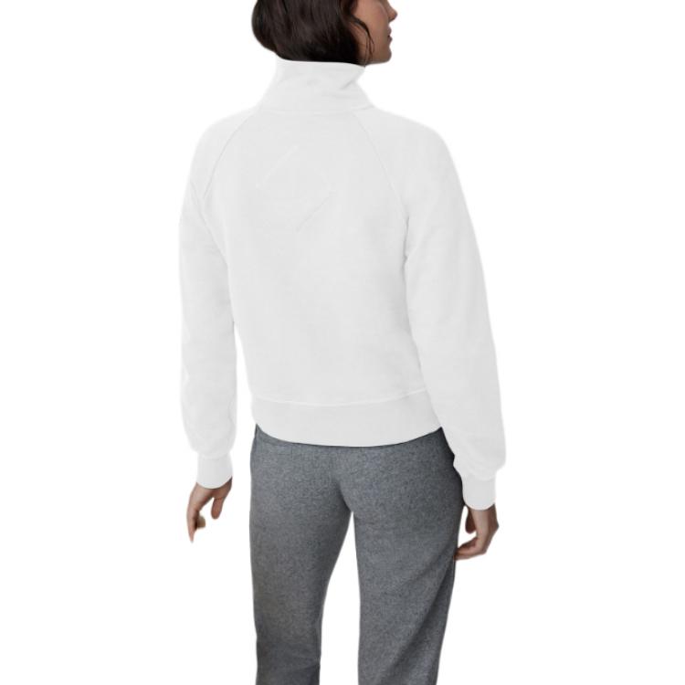 Shop (W) Canada Goose FW22 Sweatshirt Half-Zip Muskoka Putih 7404W-25