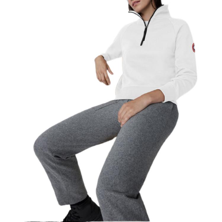 Purchase (W) Canada Goose FW22 Sweatshirt Half-Zip Muskoka Putih 7404W-25