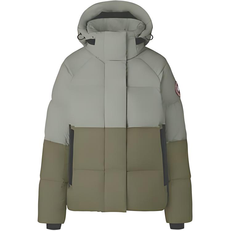 (Women) Canada Goose FW22 Regeneration  Tri-Color Down Jacket with Red Badge Patch. 2602W1-1304