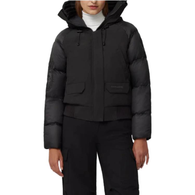 Purchase (W) Canada Goose FW23 黑色羽絨外套雙口袋休閒風格 2056W-B61