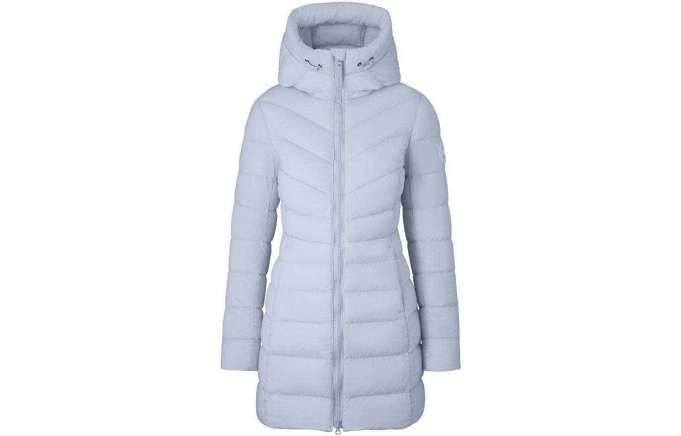 (Women) Canada Goose FW23  Clair White Label Hooded Down Jacket Dawn Blue. 2331WW-854